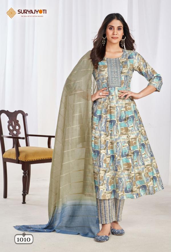 Suryajyoti Anarkali Special Vol-1 – Anarkali Kurti With Pant & Dupatta